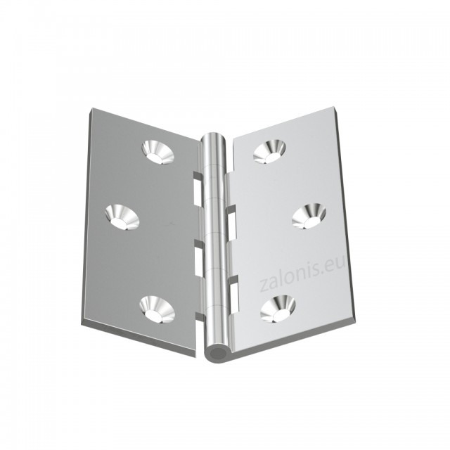 NICKEL PLATED BRASS FLAT HINGE 60x50 ITALY
